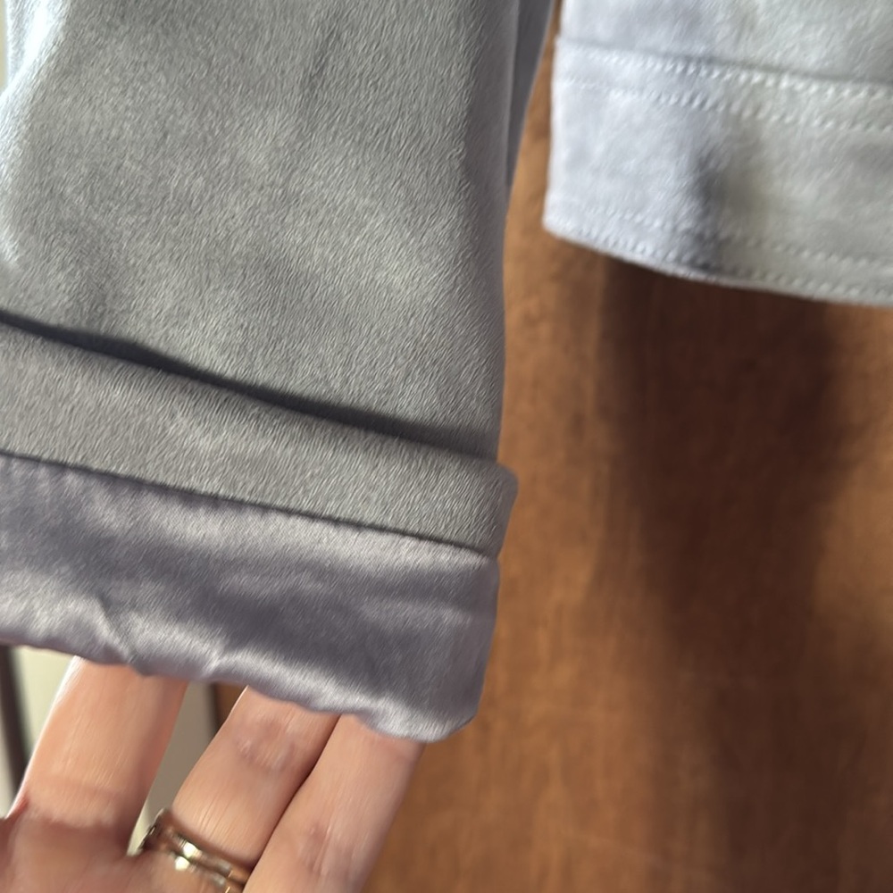 Philosophy Light Gray Leather Jacket - image 4